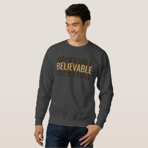 Tripple Believable Minimalist Graphic Sweatshirt