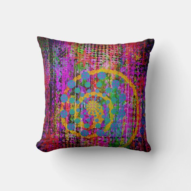Trippy Abstract Cushion (Front)