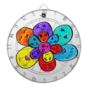 Trippy Alien Flower Dartboard