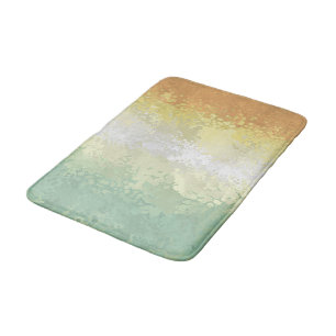 Trippy Boho Groovy Abstract Genderflor Pride Flag Bath Mat