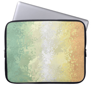 Trippy Boho Groovy Abstract Genderflor Pride Flag Laptop Sleeve