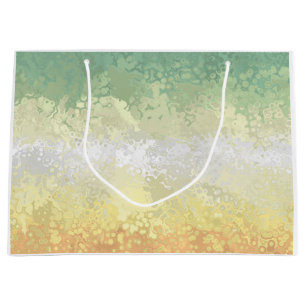 Trippy Boho Groovy Abstract Genderflor Pride Flag Large Gift Bag