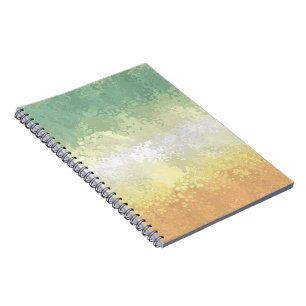 Trippy Boho Groovy Abstract Genderflor Pride Flag Notebook