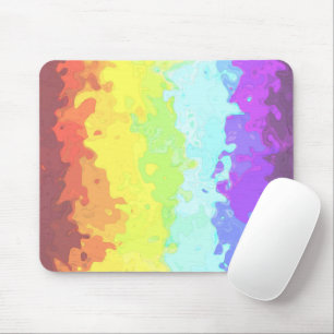 Trippy Boho Groovy Abstract Neurogender Pride Flag Mouse Pad