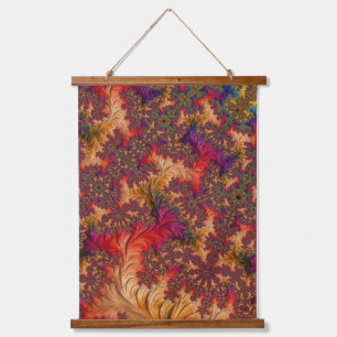 Trippy Bright Dazzling Branching Abstract Fractal Hanging Tapestry