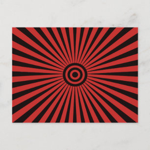 Trippy Bullseye Postcard