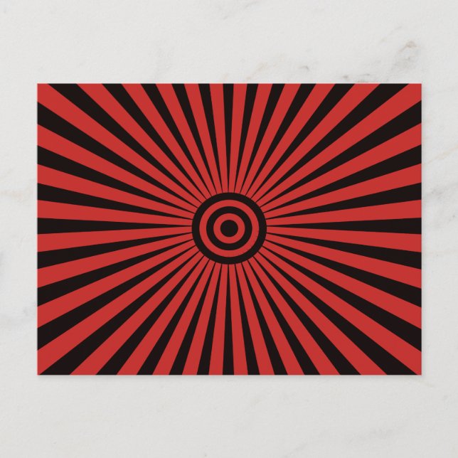Trippy Bullseye Postcard (Front)