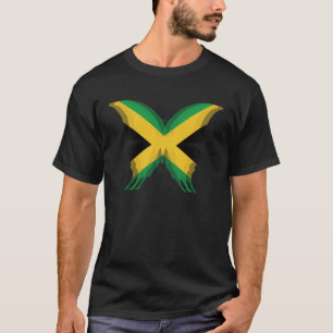 Trippy butterfly EDM raves techno Jamaica Jamaican T-Shirt