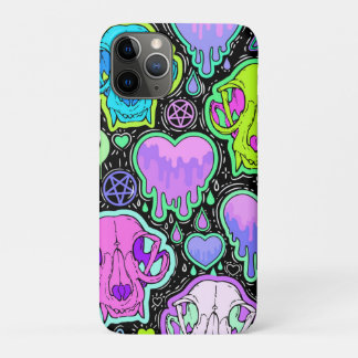 Trippy Cat Skulls iPhone 11 Pro Case