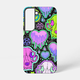 Trippy Cat Skulls Samsung Galaxy Case