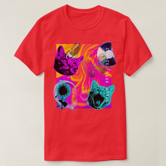 Trippy Cat Ugly Shirt Collection TShirt (Design Front)