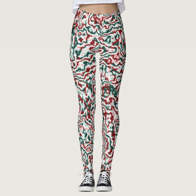 Trippy Christmas Leggings (Front)