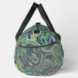 Trippy Colourful 3D Swirls Duffle Bag