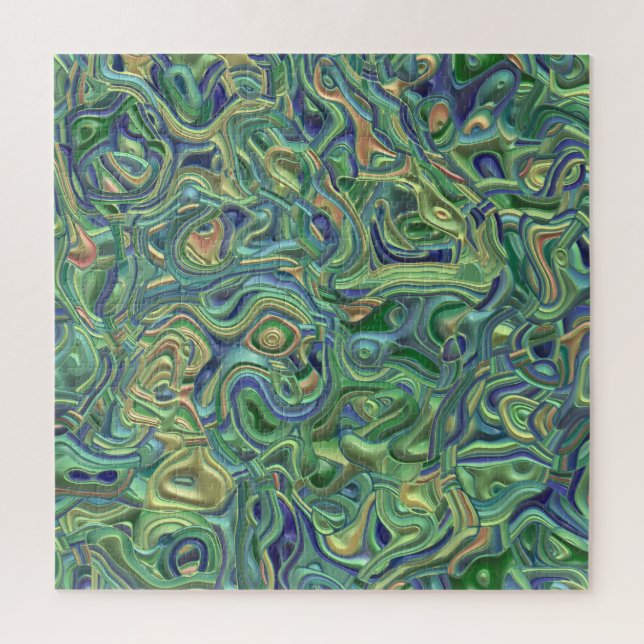 Trippy Colourful 3D Swirls   Jigsaw Puzzle (Vertical)