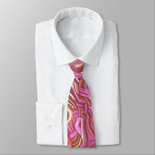 Trippy Colourful 3D Swirls   Tie