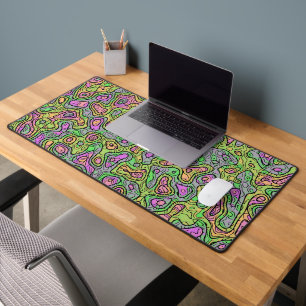 Trippy Colourful Blob Desk Mat
