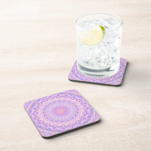 Trippy Colourful Intricate Boho Mandala Coaster