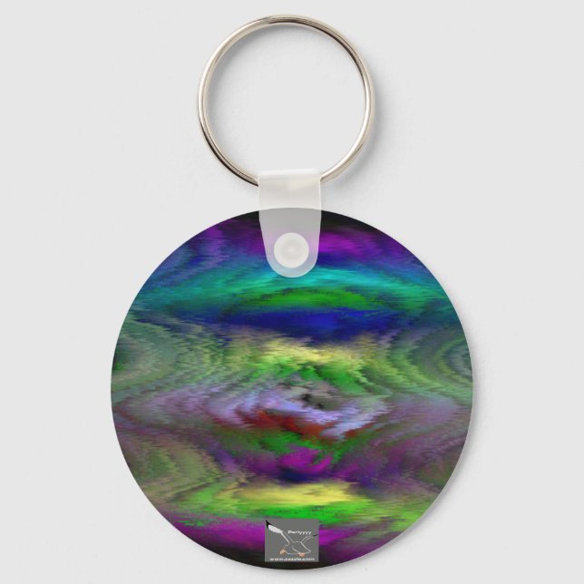 Trippy Design Key Ring (Front)