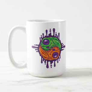 Trippy Drippy Frog Yin Yang Coffee Mug