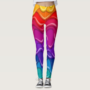 Trippy Drippy Rainbow Pride Leggings