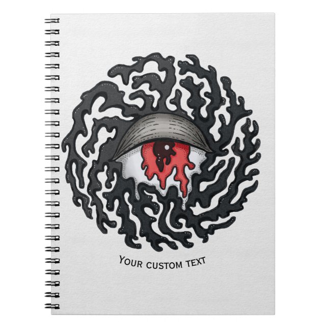 Trippy Eye with Tentacles - Trippy Surreal Art Notebook (Front)