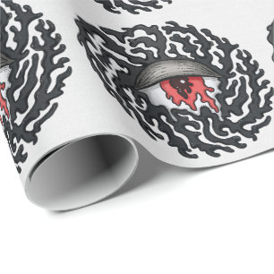 Trippy Eye with Tentacles - Trippy Surreal Art Wrapping Paper