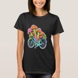 Trippy Forest Rave Psychedelic Bicyclist EDM Party T-Shirt