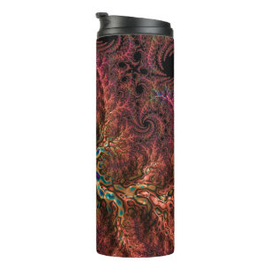Trippy Fractal Thermal Tumbler