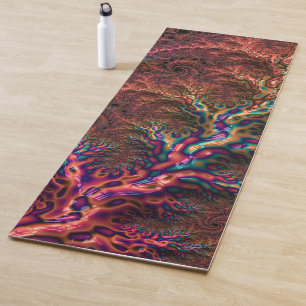 Trippy Fractal Yoga Mat