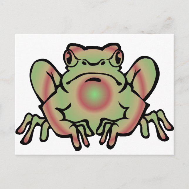 Trippy Frog Postcard (Front)