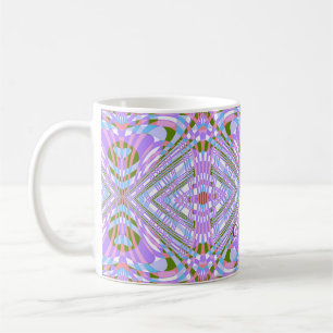 Trippy Geometric Retro Abstract Pattern Coffee Mug