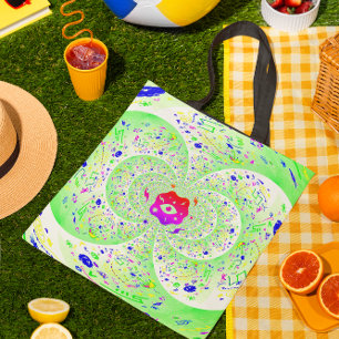 Trippy Green Tote Bag