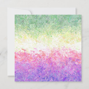 Trippy Groovy Boho Abstract Genderdoe Pride Flag Holiday Card