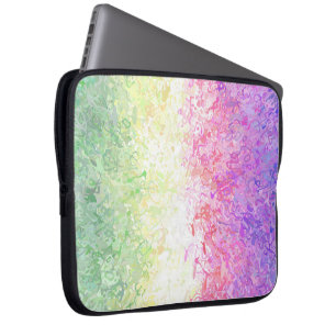 Trippy Groovy Boho Abstract Genderdoe Pride Flag Laptop Sleeve