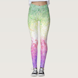 Trippy Groovy Boho Abstract Genderdoe Pride Flag Leggings