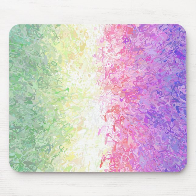 Trippy Groovy Boho Abstract Genderdoe Pride Flag Mouse Pad (Front)