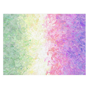 Trippy Groovy Boho Abstract Genderdoe Pride Flag Tablecloth