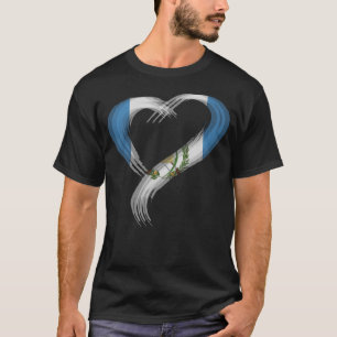 Trippy heart I love Guatemala Guatemalan flag Edm T-Shirt