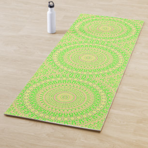 Trippy Hippie Colourful Eclectic Maximalist Mandal Yoga Mat