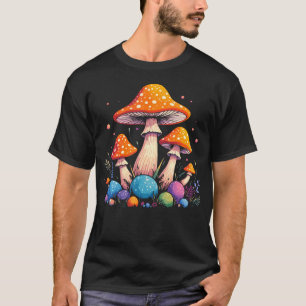 Trippy Hippie Mushroom Forest Vibes Fungi Festival T-Shirt