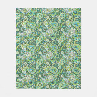 Trippy Hippy Paisley Fleece Blanket