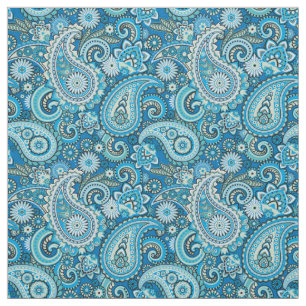 Trippy Hippy Retro Paisley Fabric