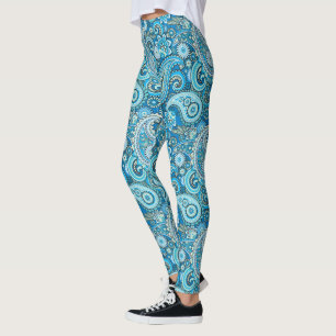 Trippy Hippy Retro Paisley Leggings