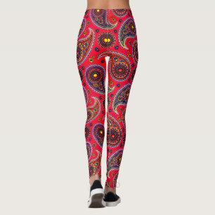 Trippy Hippy Retro Paisley Leggings