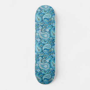 Trippy Hippy Retro Paisley Skateboard