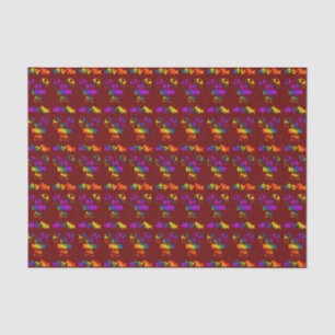 Trippy Holly Canes Tissue Paper