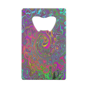 Trippy Hot Pink Abstract Retro Liquid Swirl