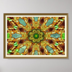 Trippy Keleidoscopic Poster