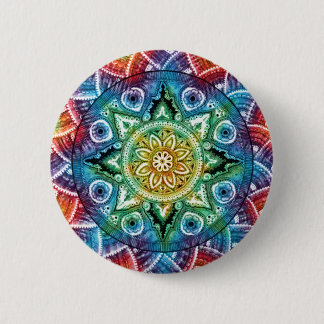 Trippy Mandala 6 Cm Round Badge