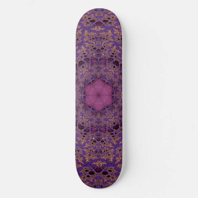 Trippy Mandala Art Skateboard (Front)